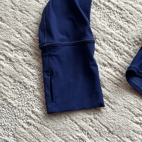 Lululemon Blue Long Sleeve w Thumb Holes - Picture 5 of 9